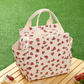 sac isotherme en velours coeur