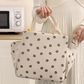 sac isotherme en velours fleur