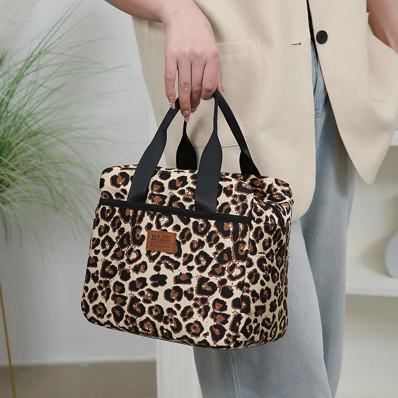 Sac Isotherme Sacoche à Motif Léopard