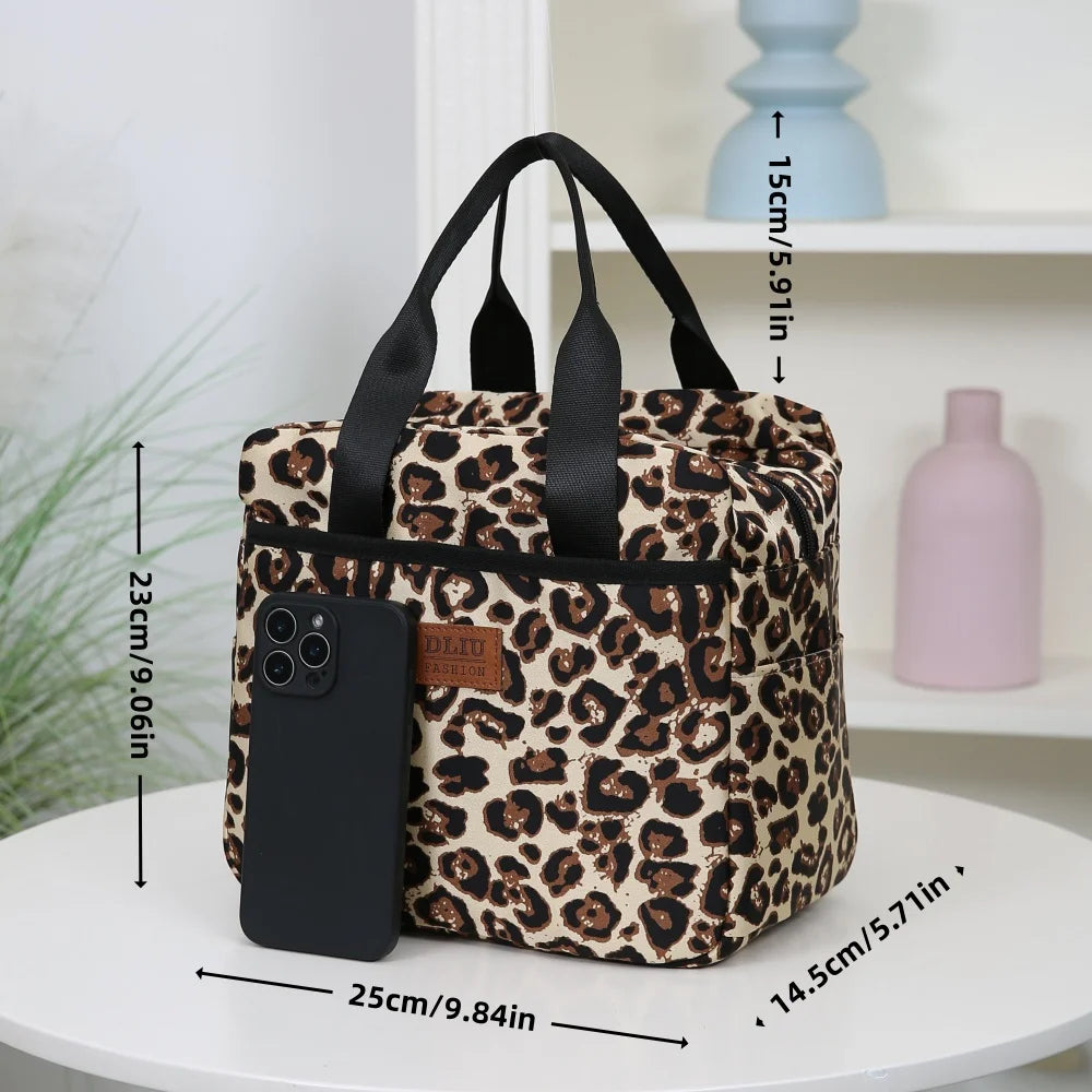 Sac Isotherme Sacoche à Motif Léopard
