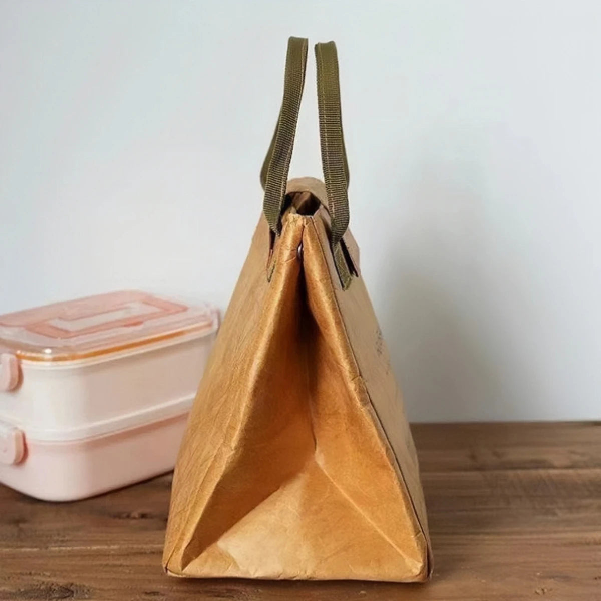 Sac Isotherme Portable en Papier Kraft Imperméable
