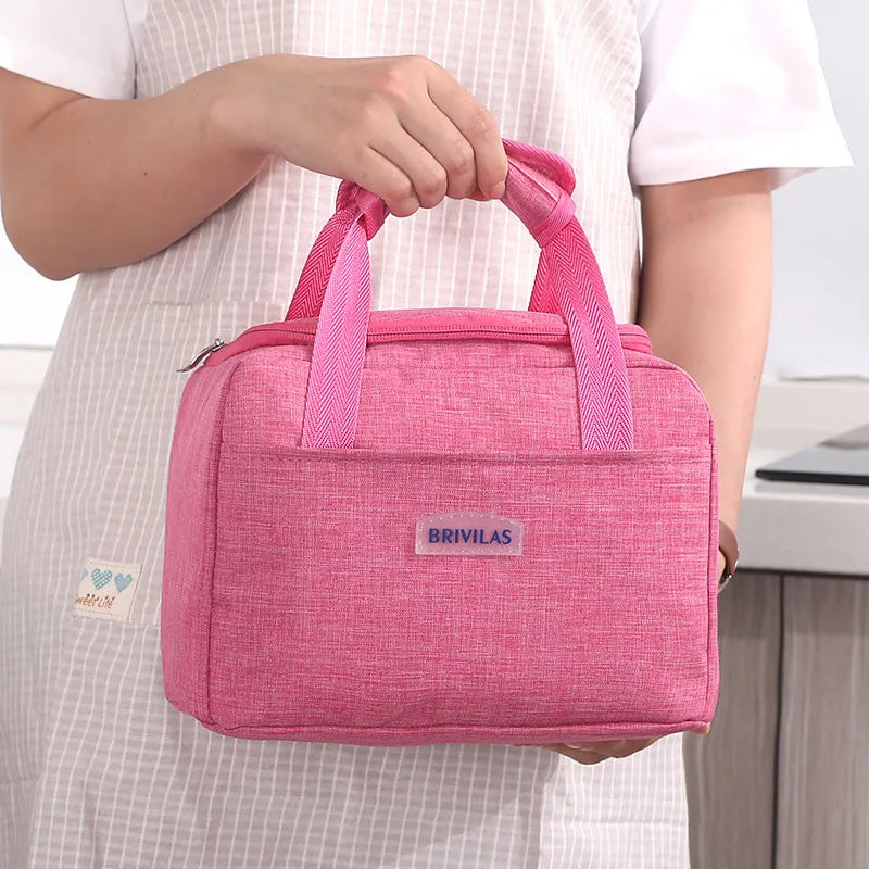 sac isotherme rose pour transporter repas