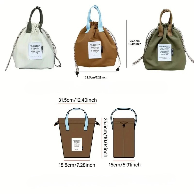 Sac Isotherme Seau à Cordon et Poignées