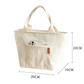 sac lunch en toile beige