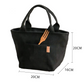 sac lunch en toile noir