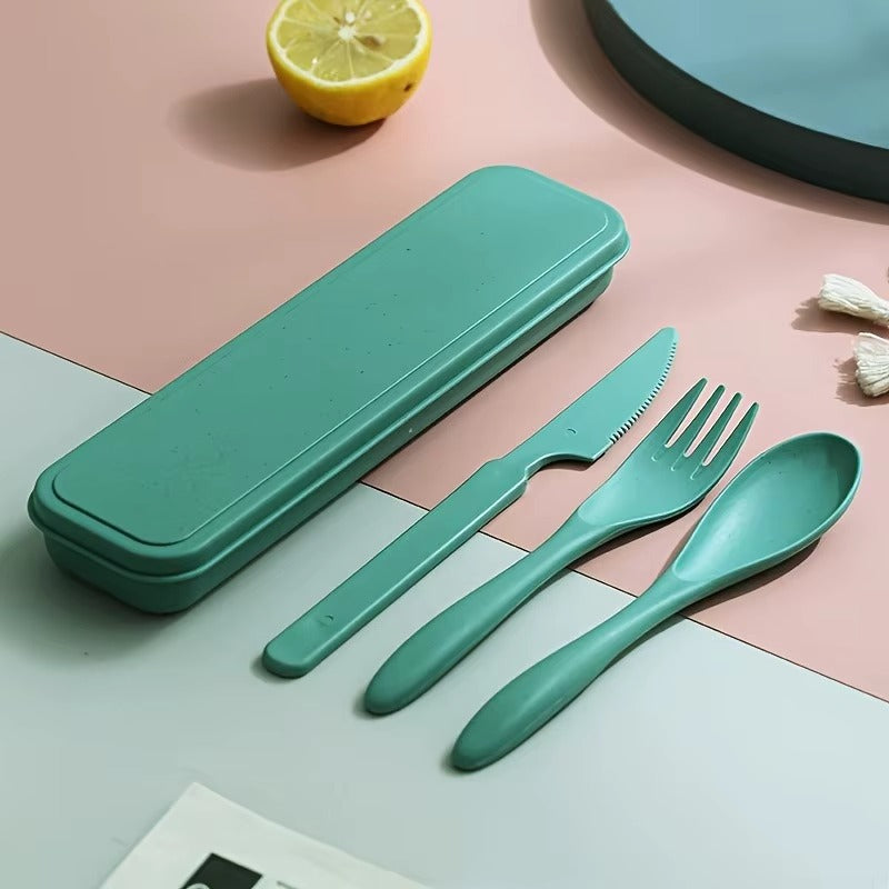 Ensemble de Couverts Portables 3-en-1