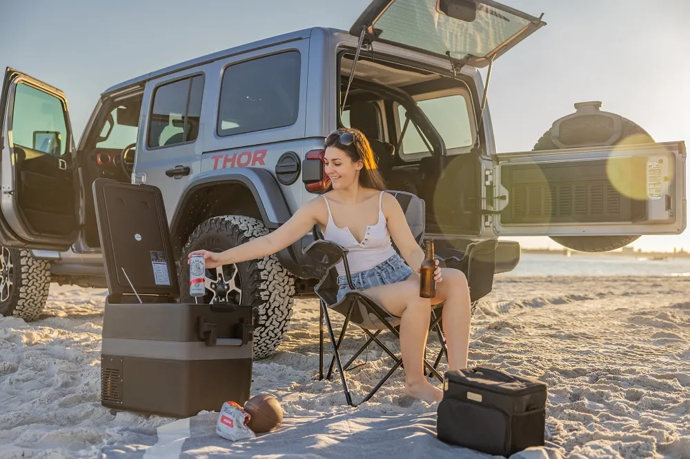 glaciere electrique 50 litres femme plage