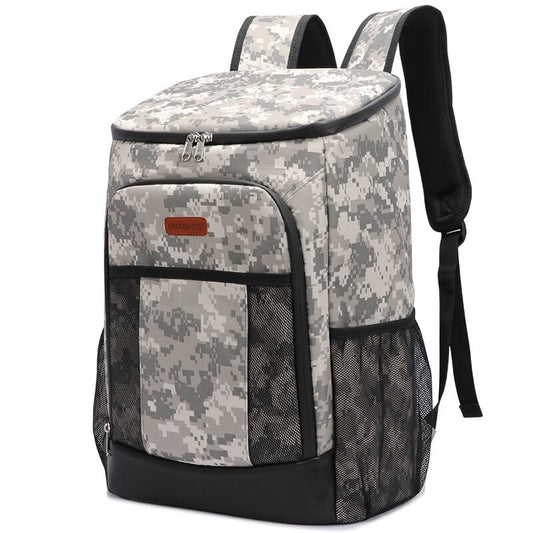 sac à dos isotherme motif camouflage gris de 30L