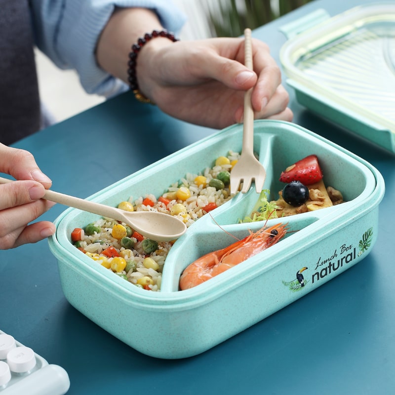boite à repas verte