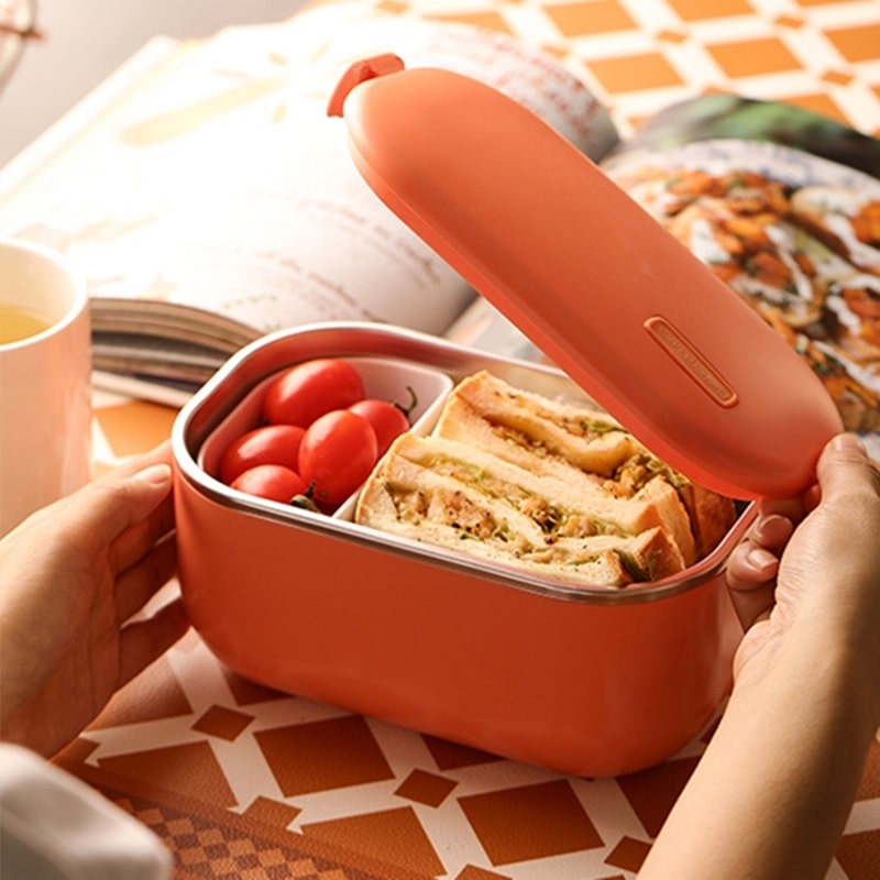 Boite repas chauffante aliment healthy