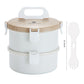 bento isotherme rond blanc 2 étages