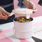 lunch box isotherme ronde blanche healthy