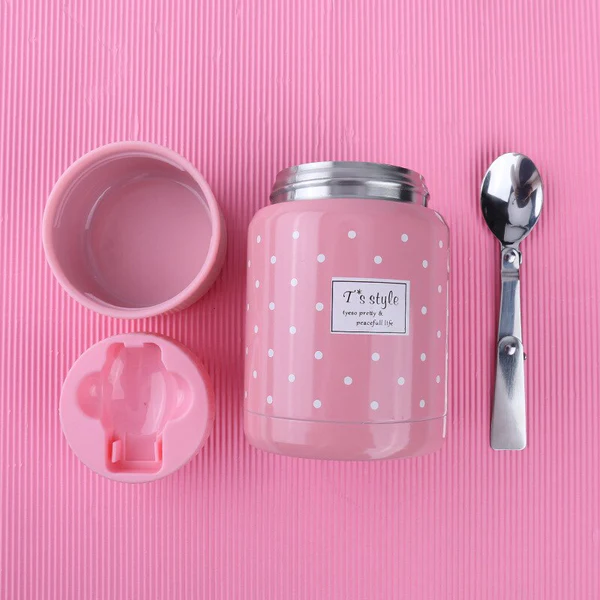 lunch box acier inoxydable avec cuillere reutilisable