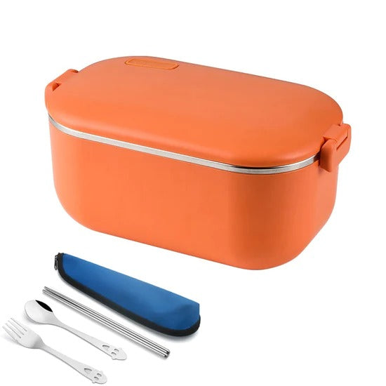 boite repas chauffante orange