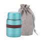 boite a soupe bleue avec sac