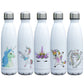 cinq motifs de gourdes inox motif licorne
