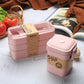 lunch box pour soupe rose