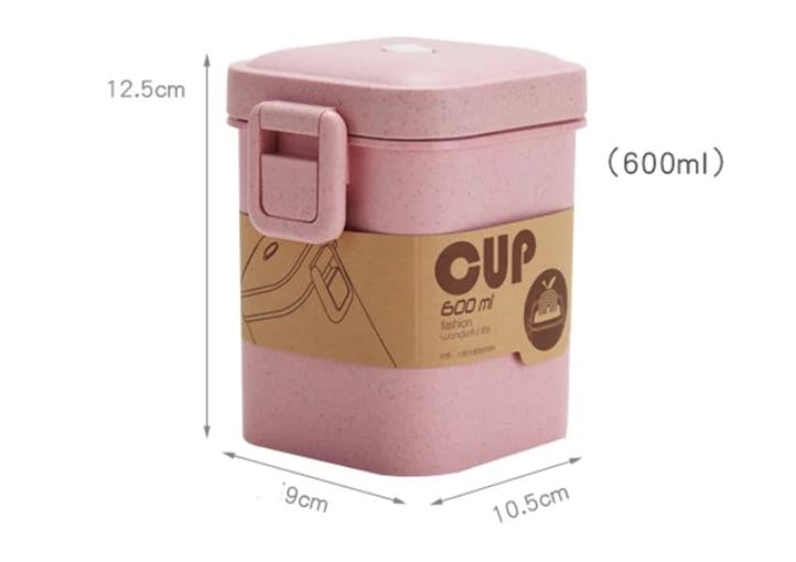 tailles lunch box soupe rose
