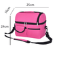 mesure pour glaciere souple rose de 10 litres