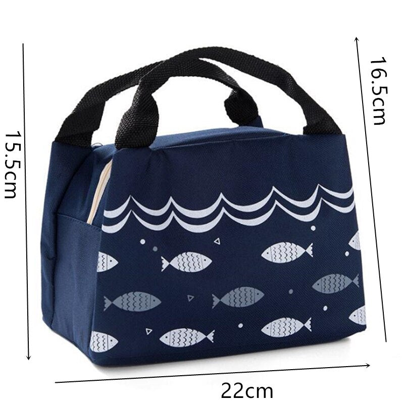 mesures sac repas motif poisson