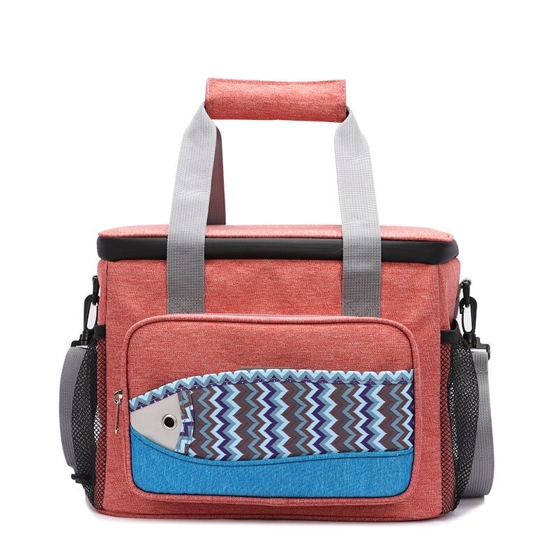 Glaciere souple rouge petite taille 16l
