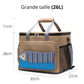 Glaciere souple 26L marron motif poisson dimension