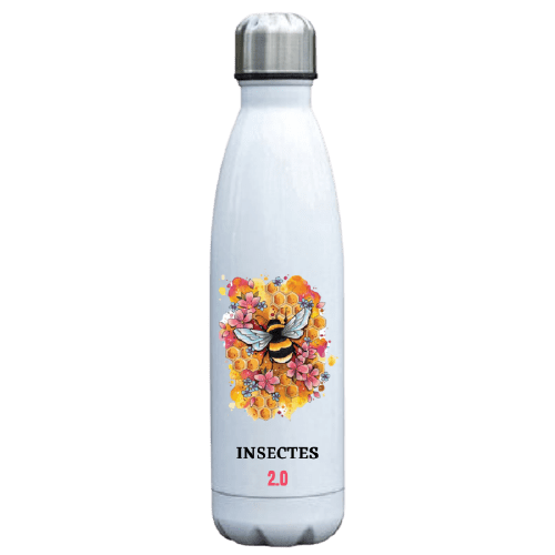 gourde en acier inoxydable 500ml abeille ruche
