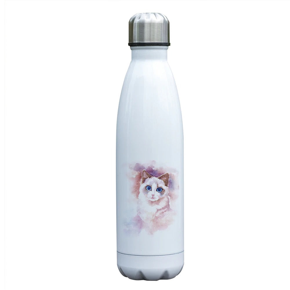 Bouteille isotherme 500 ml Chat Rose