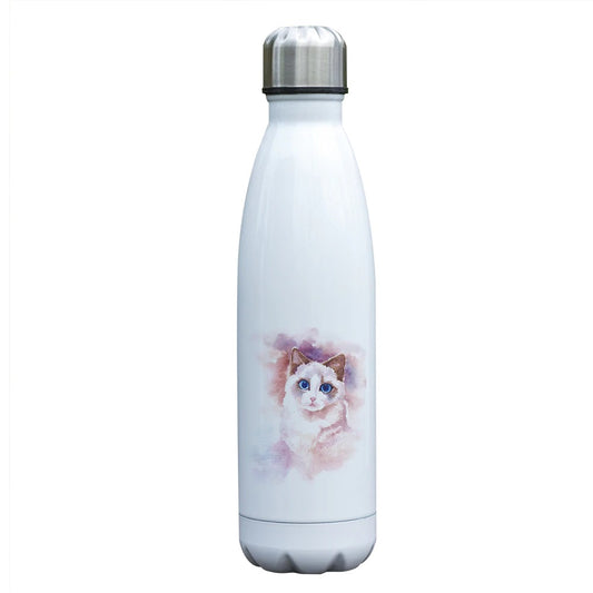 Bouteille isotherme 500 ml Chat Rose