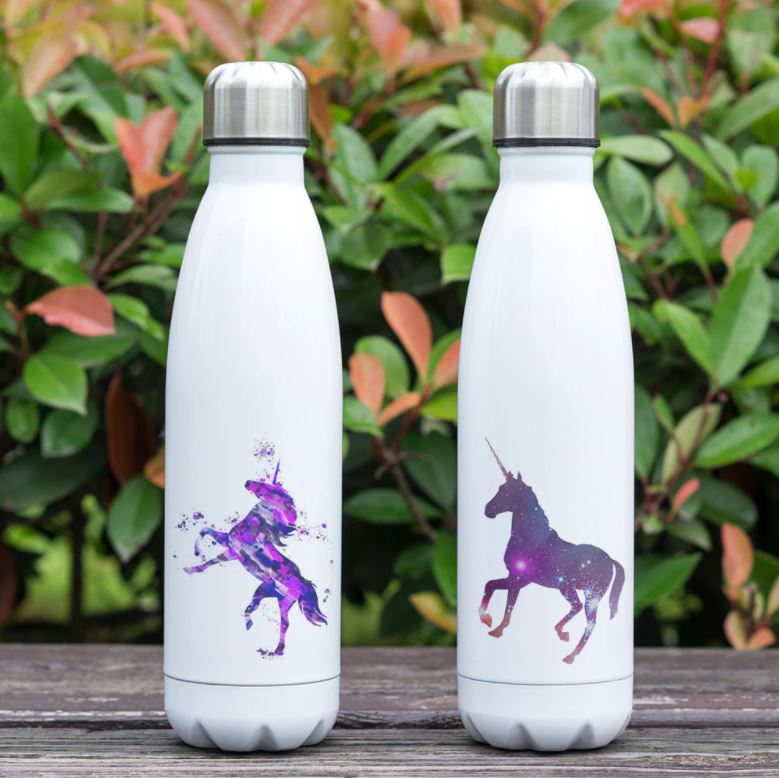 bouteille isotherme en inox licorne galaxie et licorne astrale