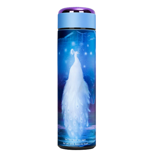 Bouteille isotherme paon