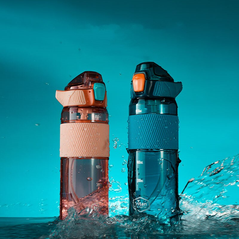 gourde rose et bleue pour sport 1600 ml