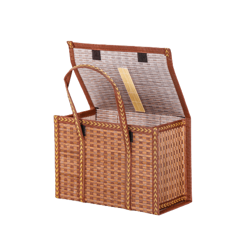 grand panier picnic tissé