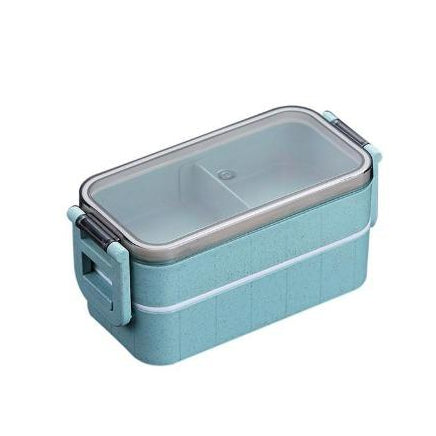 lunch box bento japonais bleu 2 étages