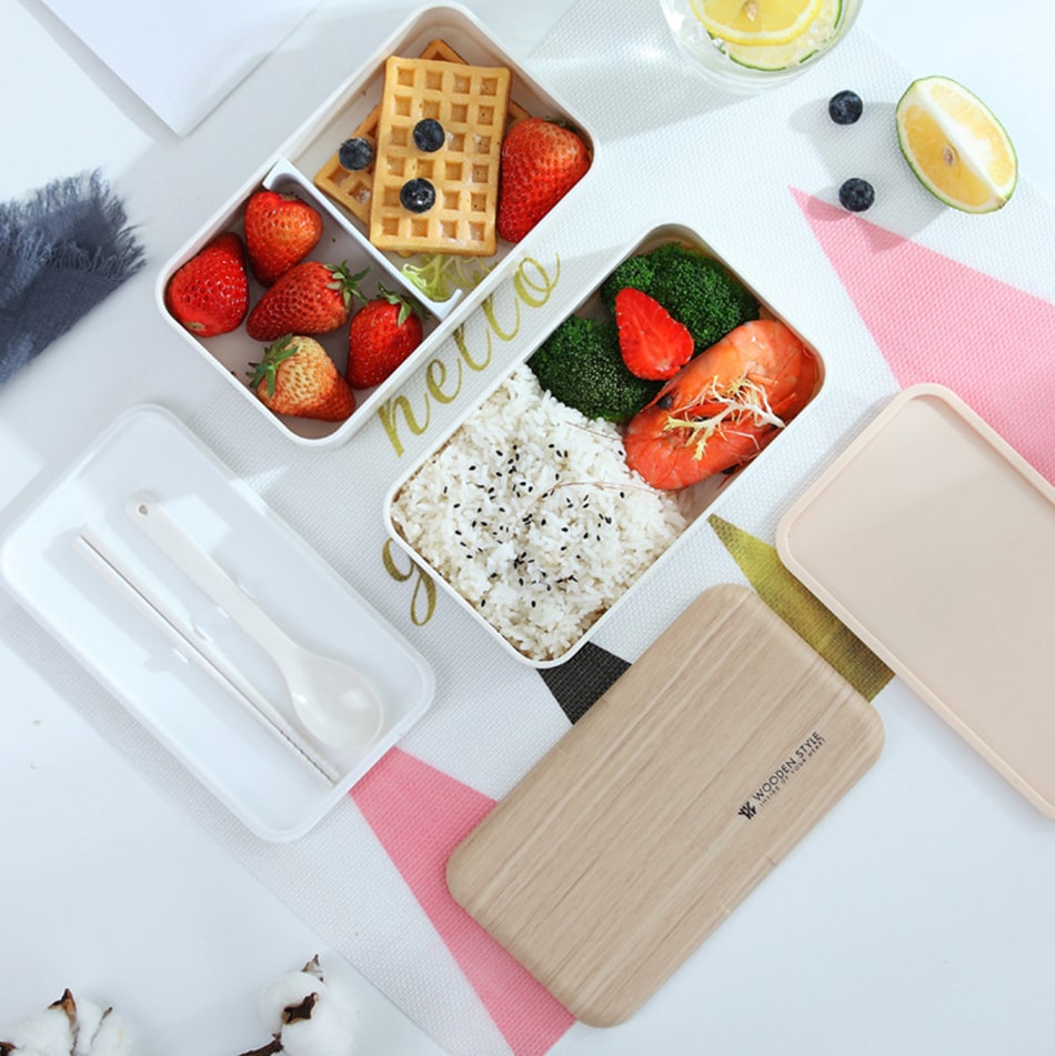 lunch box chic avec riz et dessert