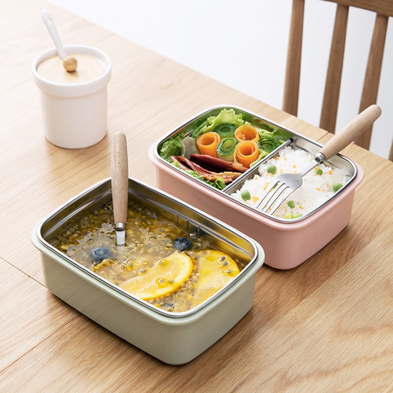 boite à repas isotherme verte repas healthy
