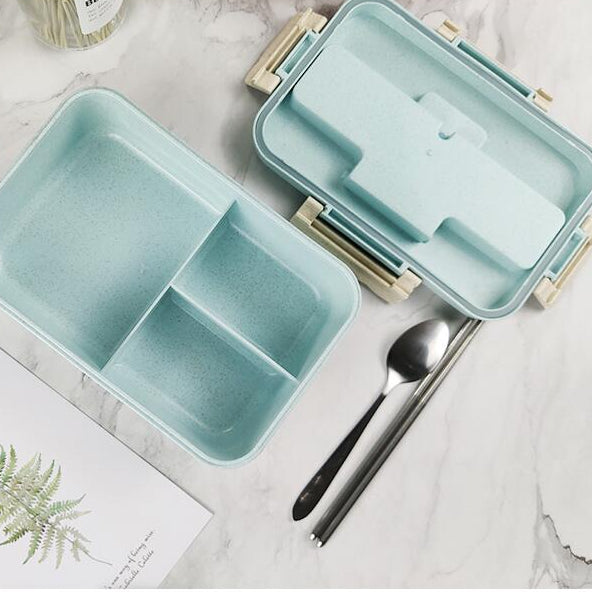 lunch box bleue 3 compartiments