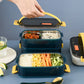 Lunch Box Inox Bleue Étages