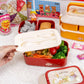 lunch box rouge enfants lapin niveaux
