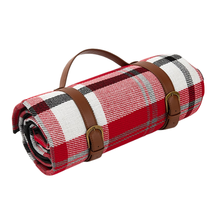 plaid picnic imperméable rouge