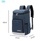 Sac isotherme bleu 28L randonnée