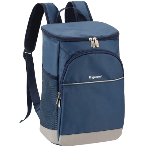 sac a dos isotherme glaciere thermos bleu 