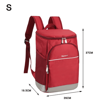 sac a dos isotherme rouge thermos glaciere 18 litres