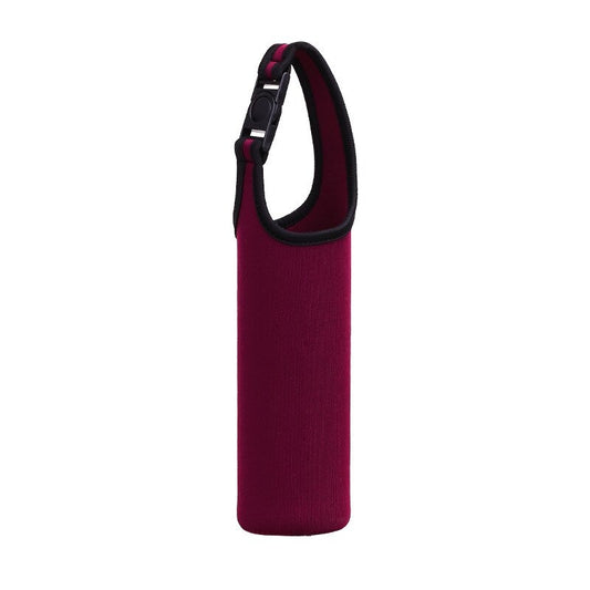 housse isotherme rouge bordeaux pour bouteille
