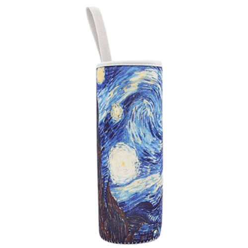 sac isotherme bouteille motif tableau van gogh 