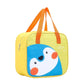 Sac isotherme repas enfant jaune motif phoque
