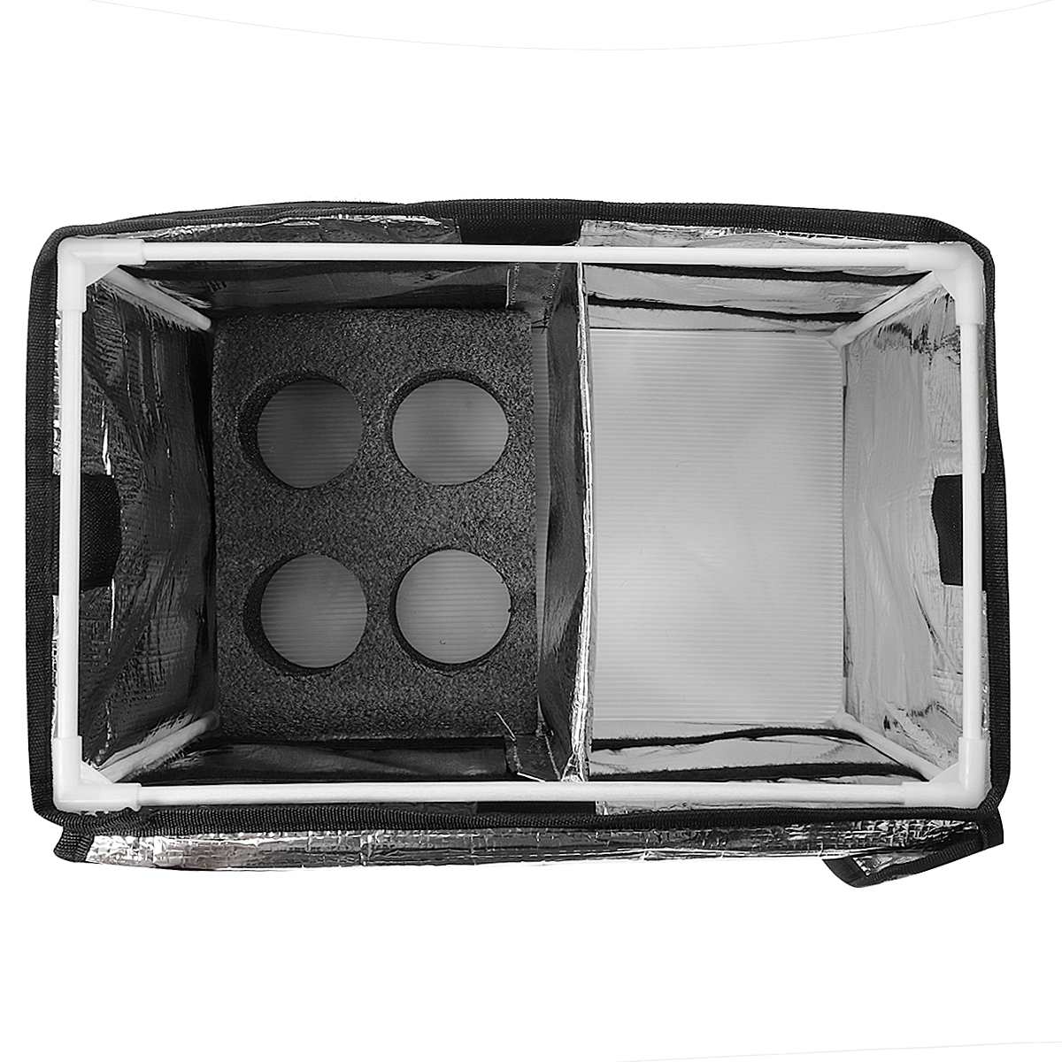 sac isotherme pour livraison noir repas et boissons