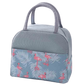 sac isotherme repas moitié gris moitié motif flamants roses