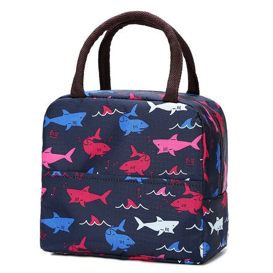 sac isotherme pour repas motif requin
