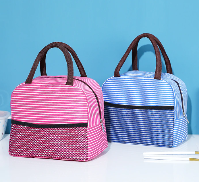 sac a repas rose et bleu